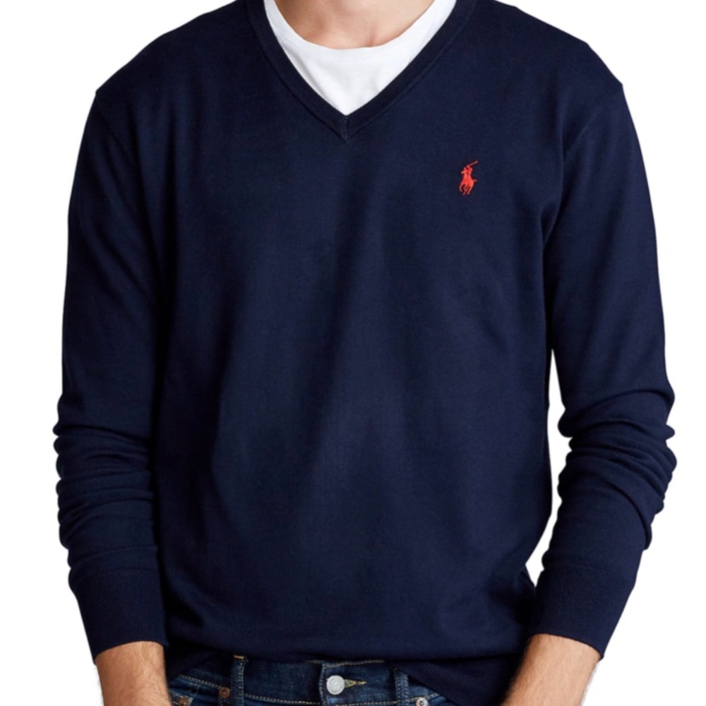polo ralph v-neck